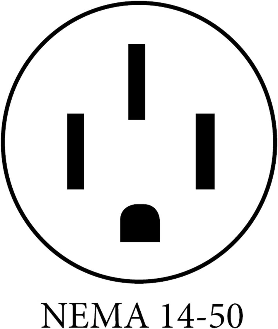 ClipperCreek EV Charging Station, Level 2, HCS-50P, NEMA 14-50, 40A, 25 ft Charging Cable, Safety Certified, Made in America
