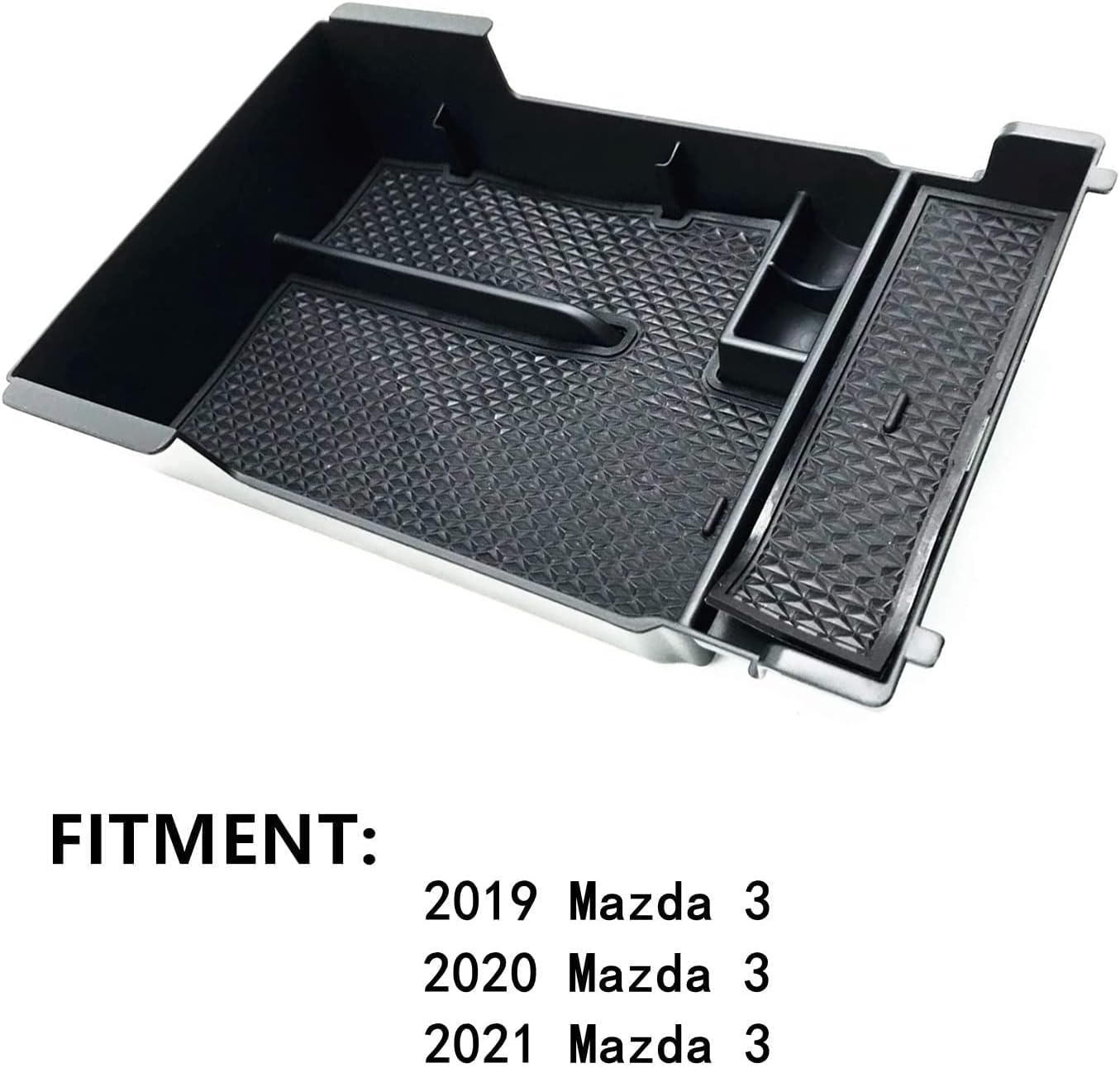 JOJOMARK Compatible with 2021 2020 2019 Mazda 3 Accessories Center Console Tray Organizer, Armrest Secondary Storage Box