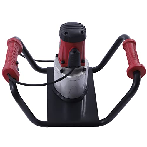Post Hole Digger, 1500W Electric Post Hole Auger Earth Auger Digging Drill Digging Machine with 4" Digging Auger Bit and Extension Bar Set for Planting, Trenching in Garden