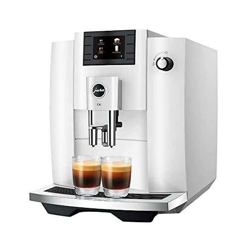 Jura E6 Automatic Coffee Center (Piano White)