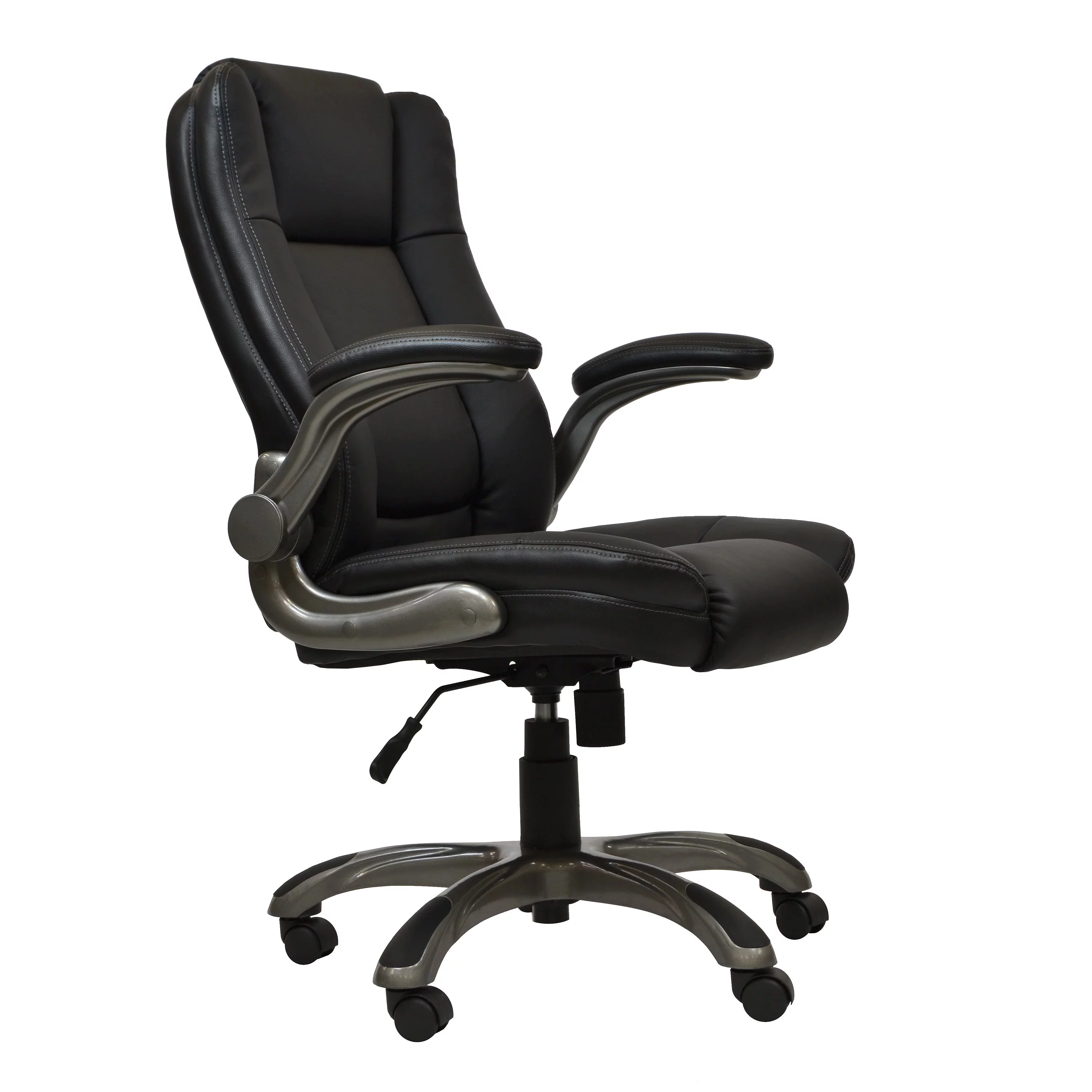 Ergo Flex Executive Office Chair with Flip-up Arms - Black