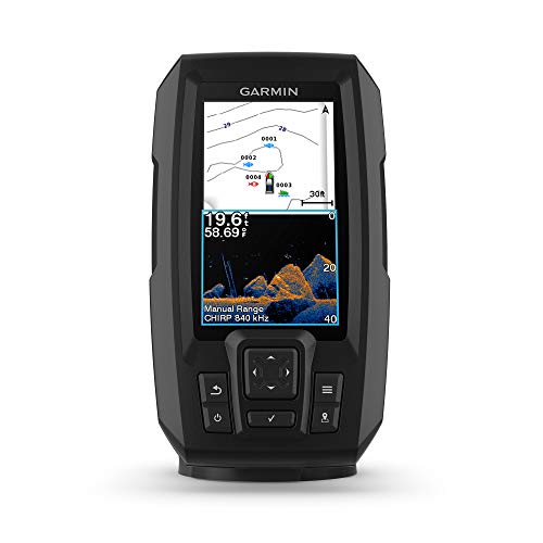 Garmin Striker Vivid 5cv, Easy-to-Use 5-inch Color Fishfinder and Sonar Transducer, Vivid Scanning Sonar Color Palettes (010-02551-00)