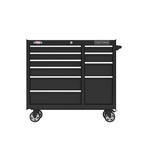 CRAFTSMAN 41" Rolling Tool Chest, 10-Drawer Steel Tool Cabinet with Drawer Trays and Paper Towel Holder (CMST341102RB)