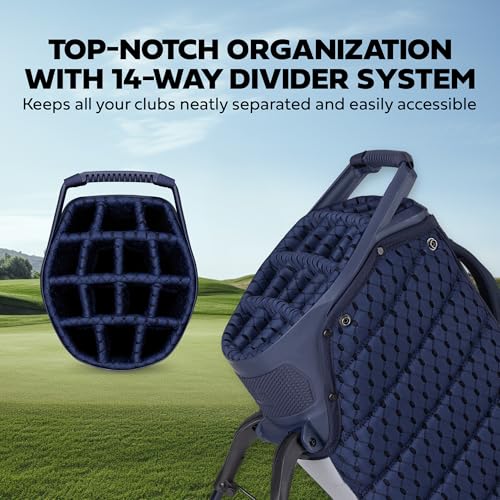 Sun Mountain 2025 4.5LS 14-Way VLO Bag - Prime Organization with Our 14 Way Golf Stand Bag - Lightweight Golf Club Bag with Full-Length Pockets and Adjustable Straps for Enhanced Carry