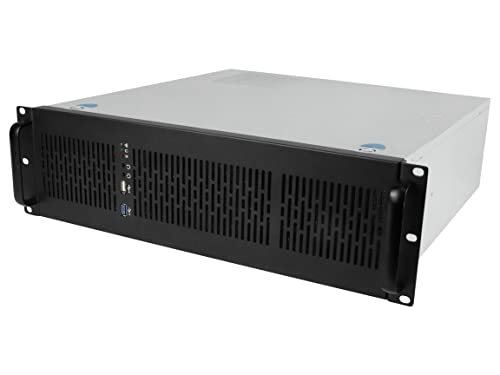 Rosewill 4U Server Chassis/Server Case/Rackmount Case, Metal Rack Mount Computer Case with 8 Bays & 4 Fans Pre-Installed (RSV-R400)