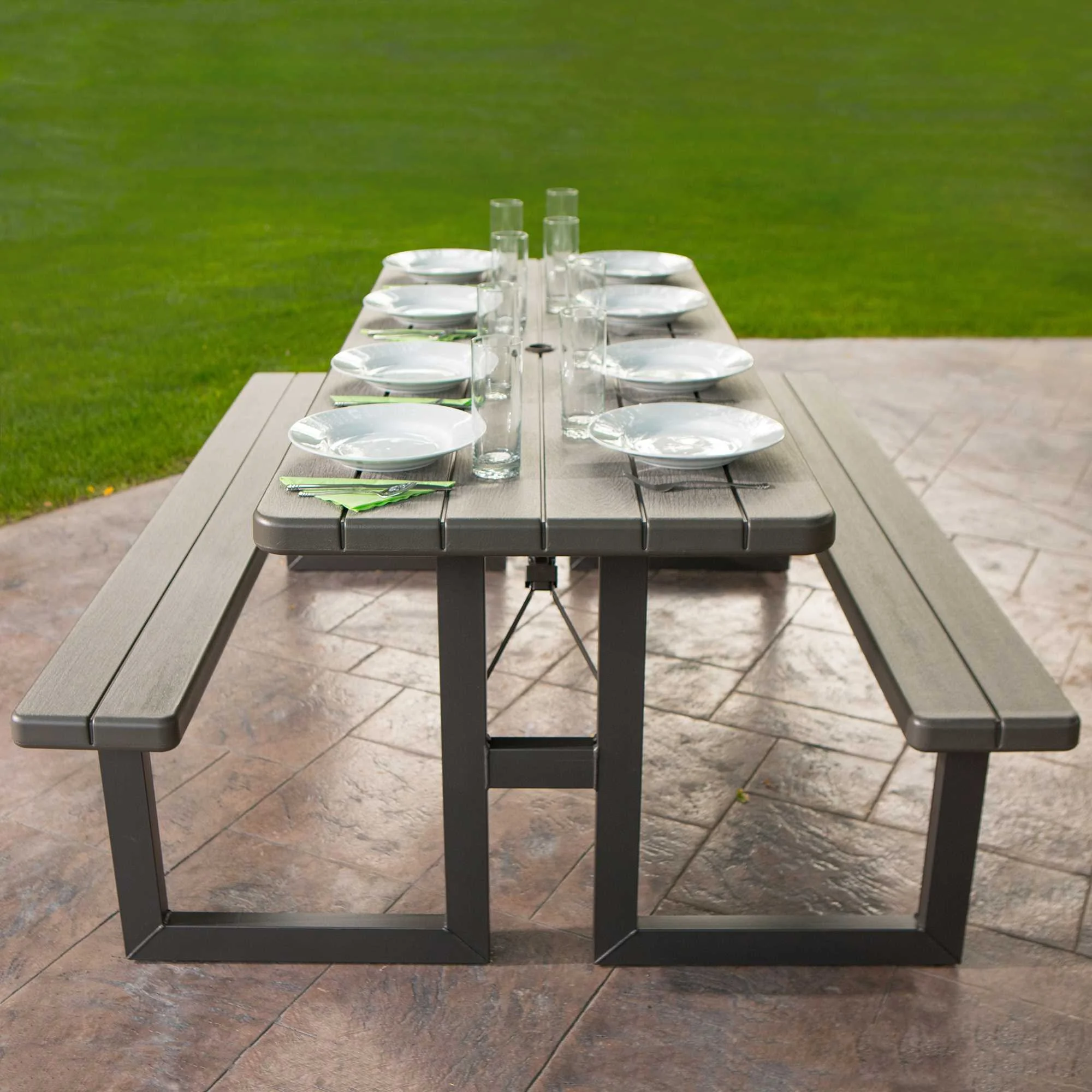 Lifetime 6-Foot Craftsman Folding Picnic Table