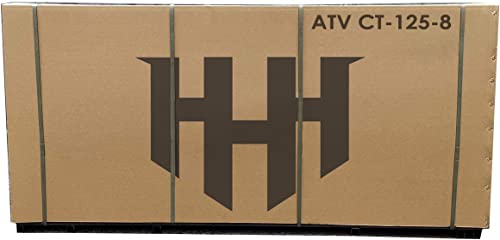 HHH Youth and Adult 125cc ATV Vitacci Outlander Fully Automatic with Reverse Double Headlights Led Gas 4 Wheeler ATVs Quads Big 19/18 inch Tires (Green) - Extra Large