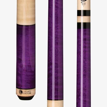 Lucasi LZC6 Purple Pool Cue Stick + Zero Flex Slim LD Shaft + Tiger Everest Tip