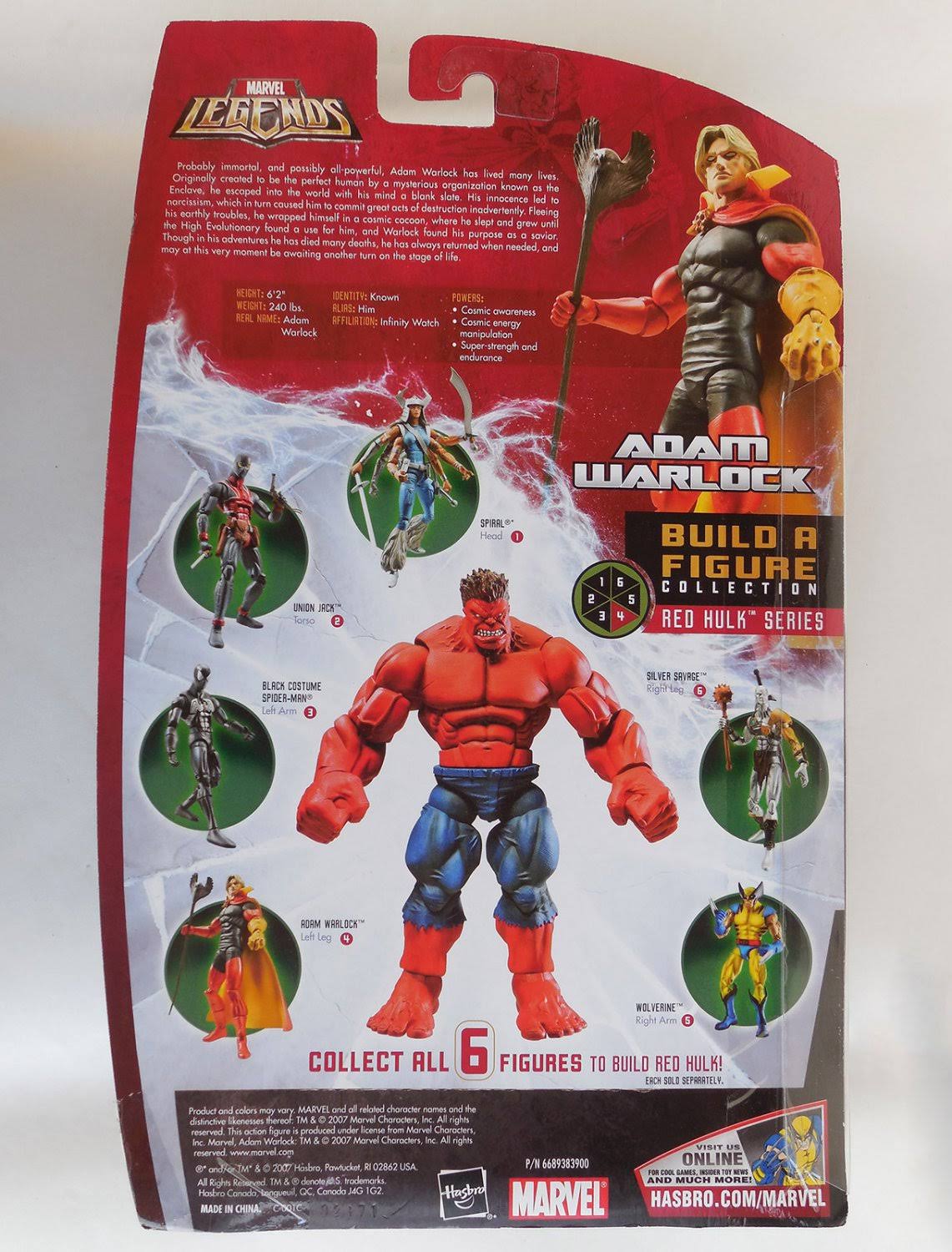 Hasbro Marvel Legends Exclusive Red Hulk Build-A-Figure Wave Action Figure Wolverine