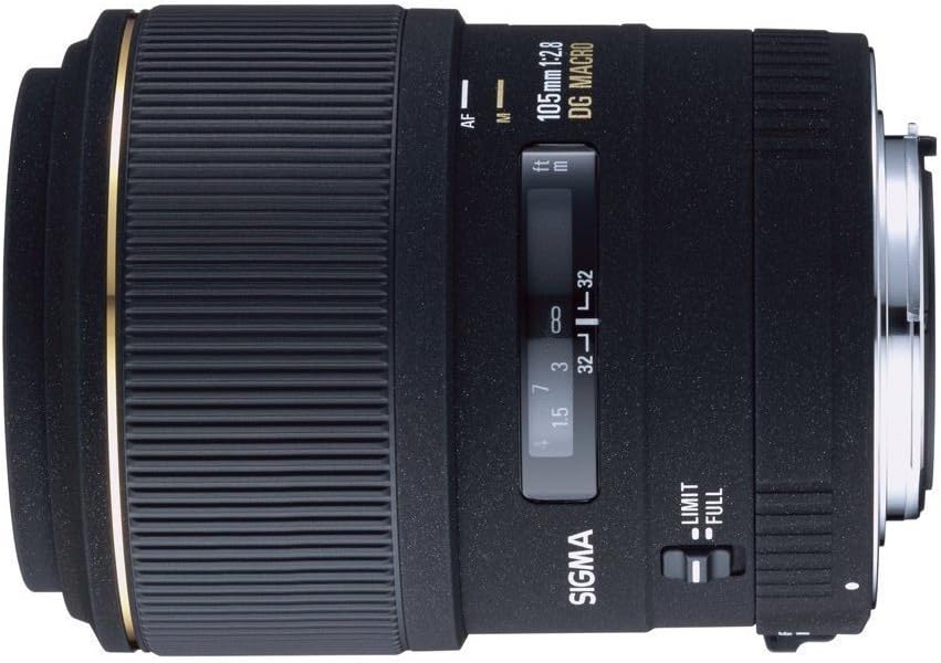 Sigma 105mm f/2.8 EX DG Medium Telephoto Macro Lens for Nikon SLR Cameras