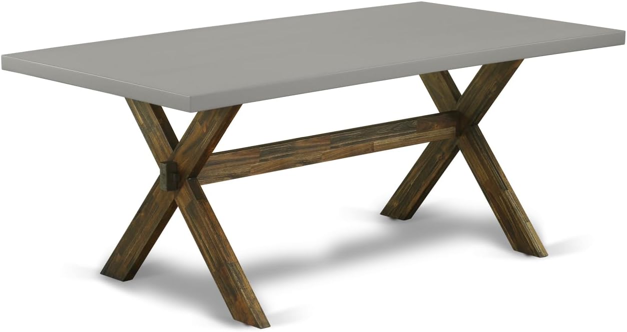 Tuscan Temptations - 9-Piece Dining Table Set - 8 Parsons Chairs and A A Rectangular Table Hardwood Frame