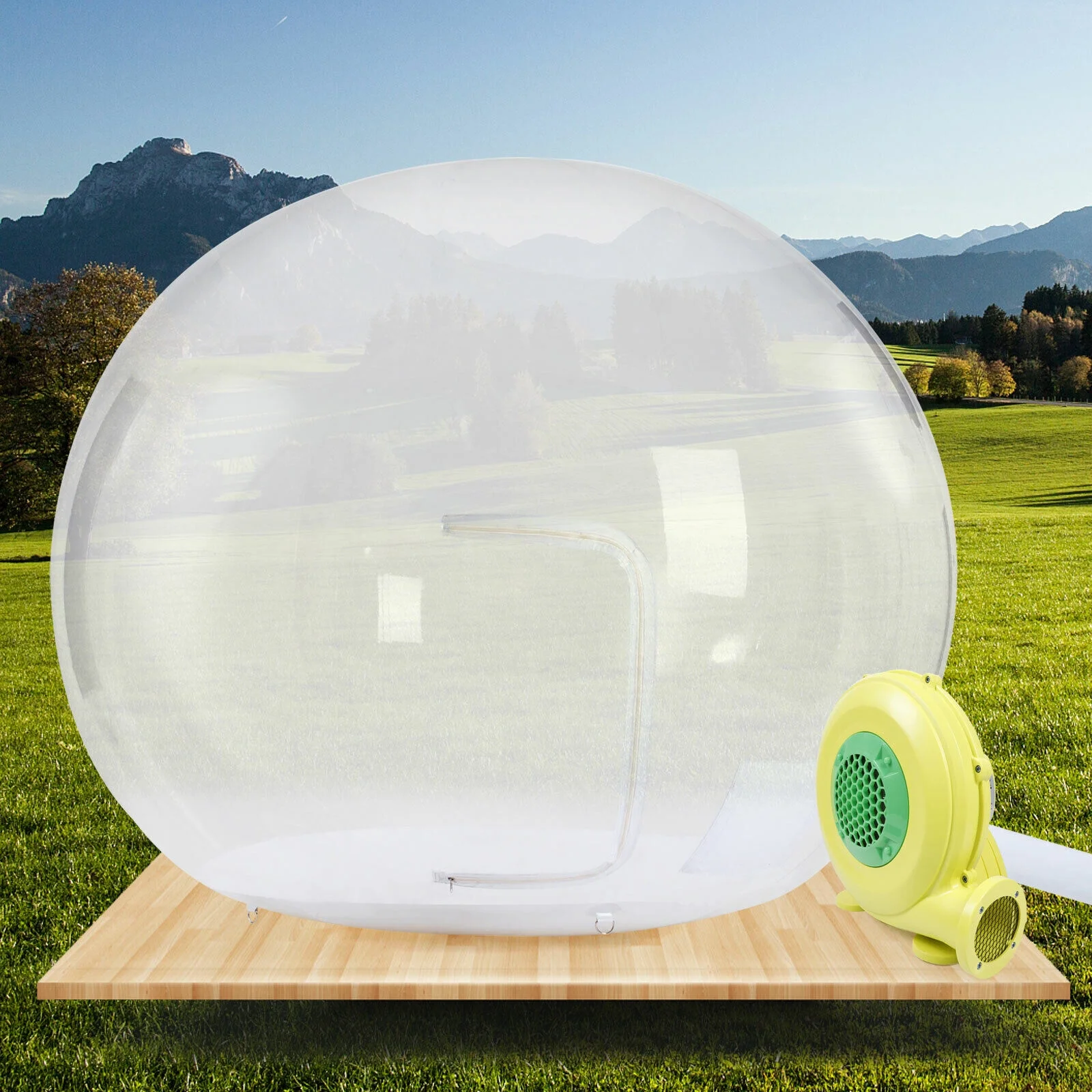TFCFL 9.8ft Inflatable Bubble Tent PVC Clear for Outdoor Inflatable Dome Camping Bubble Tent Outdoor Rooftop