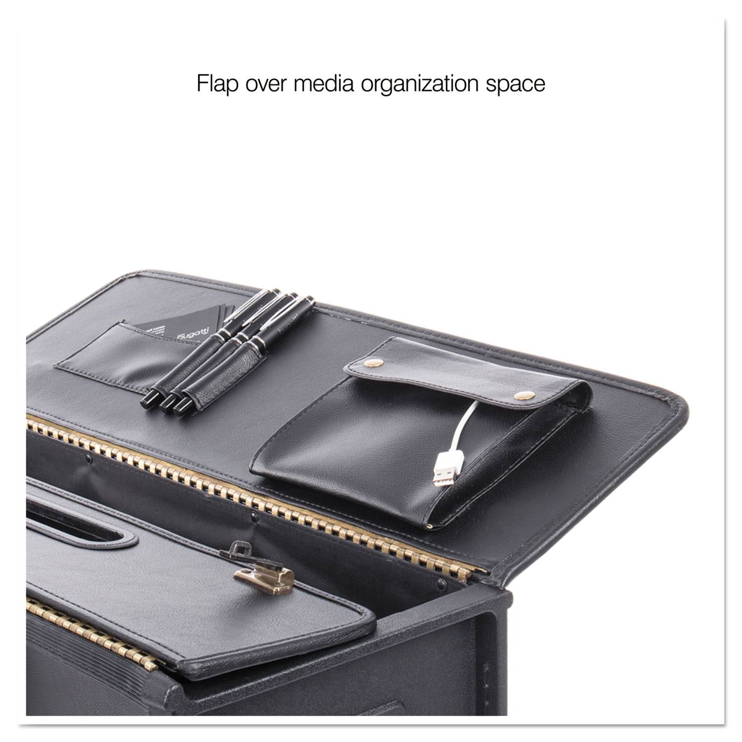 Stebco Tufide Rolling Catalog Case, 22 1/4 x 9 x 13 1/2, Black