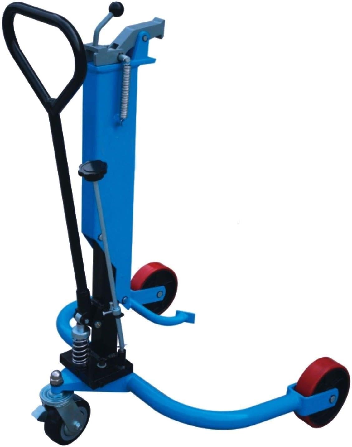 DAZONE Drum Picker, Industrial Hydraulic Oil Drum Truck/Cart, 550 lb Drum Lifter Industrial Drum Jack Transporter for Factories, Workshops, Warehouses, and Dock Operations