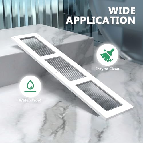 32 x 84 Inch Glass Sliding Barn Door Slab and 5.5ft Hardware Kit Included, 5 Frosted Glass, LVL Wood Panel Covered with White Water-Proof Scratch-Resistant PVC Surface, Simple DIY Assembly