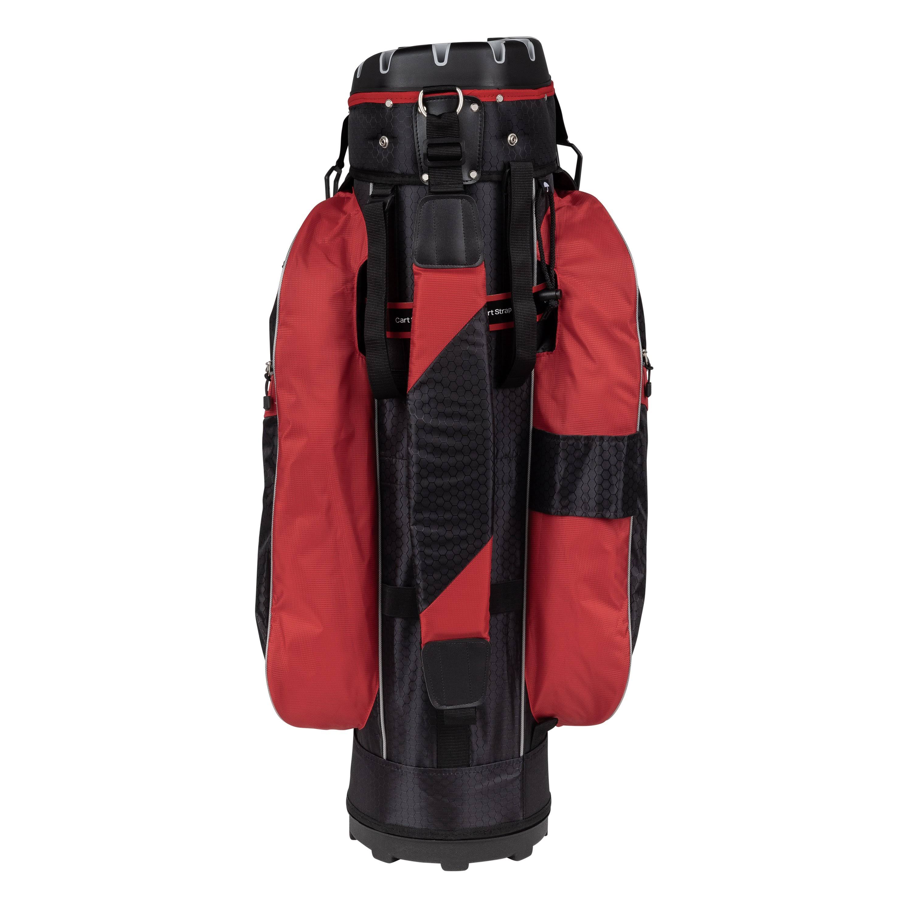 Founders Club Premium 14 Way Cart Bag - Red