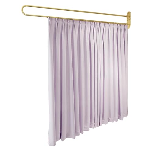 1 Set Room Divider Curtains for Hospital Beauty Clinic Between Beds, Tall 2m Privacy Partitions Cubicle Curtain/Drapes Panels with U Shaped Rail Metal Support Track, Modern Area Separator Screen