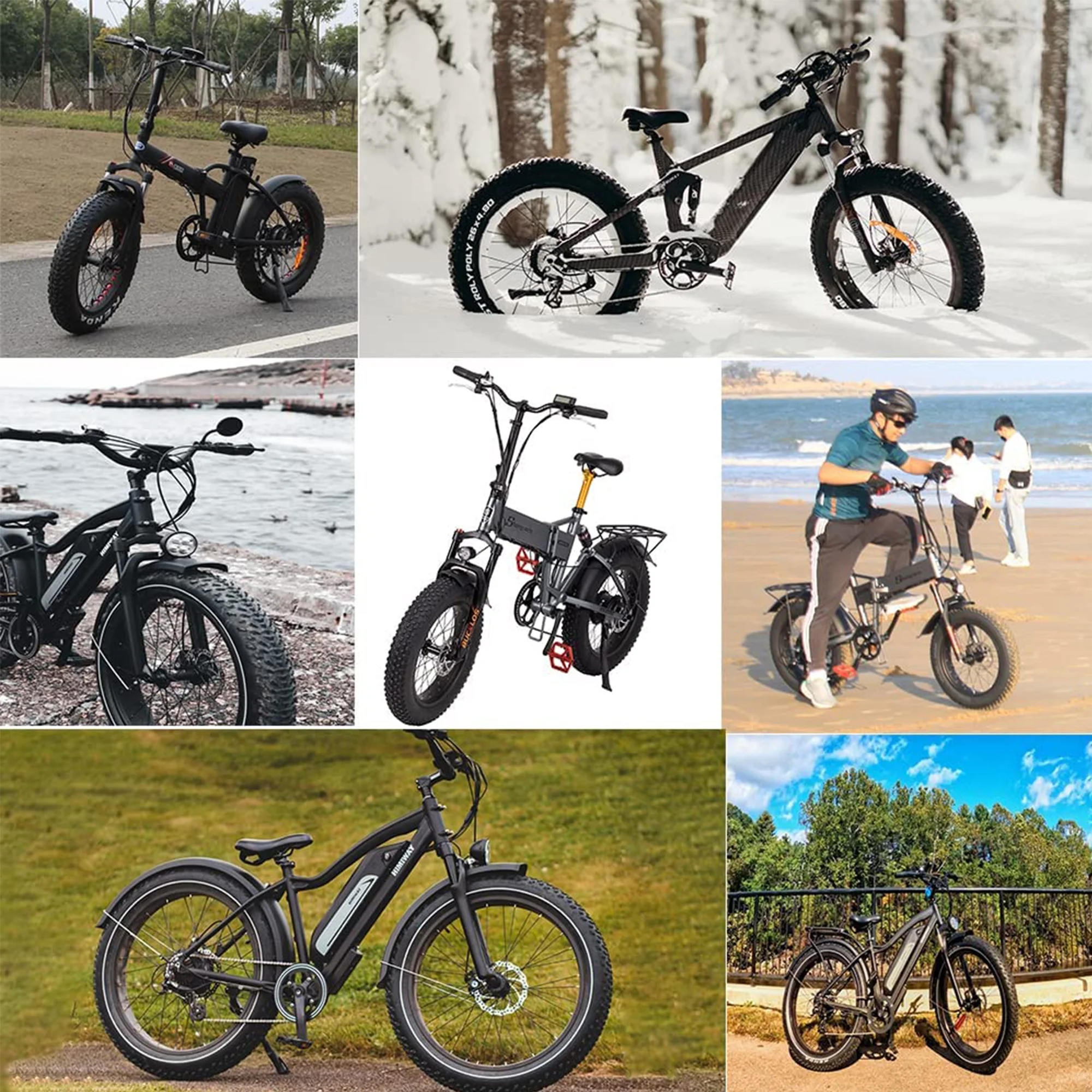BUCKLOS 20x4.0" Fat Forks 140mm Travel Electric/Snow/Beach MTB Bike Air Suspension Fork