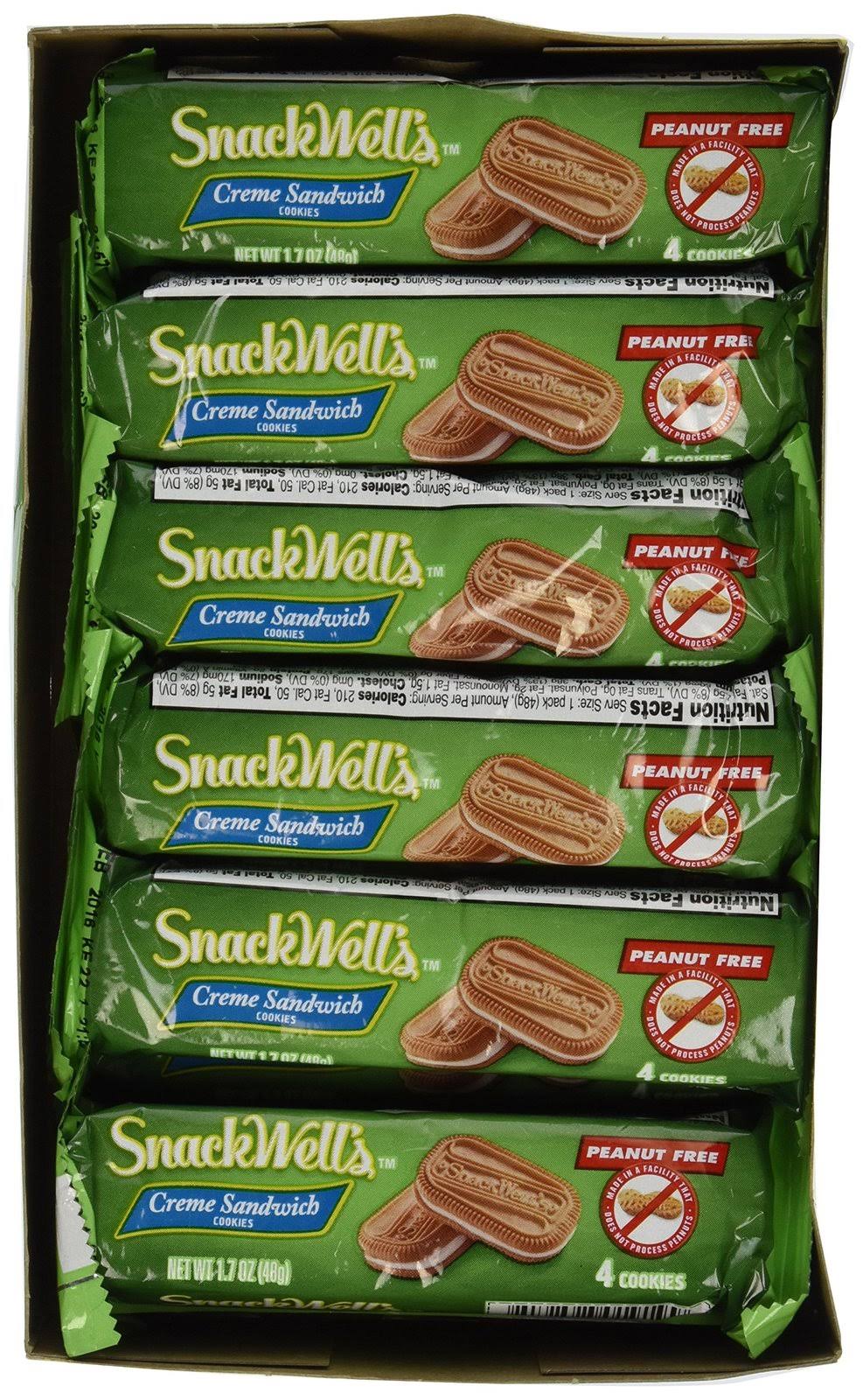 SnackWells Cookies, Sandwich, Creme - 12 pack, 1.7 oz packs