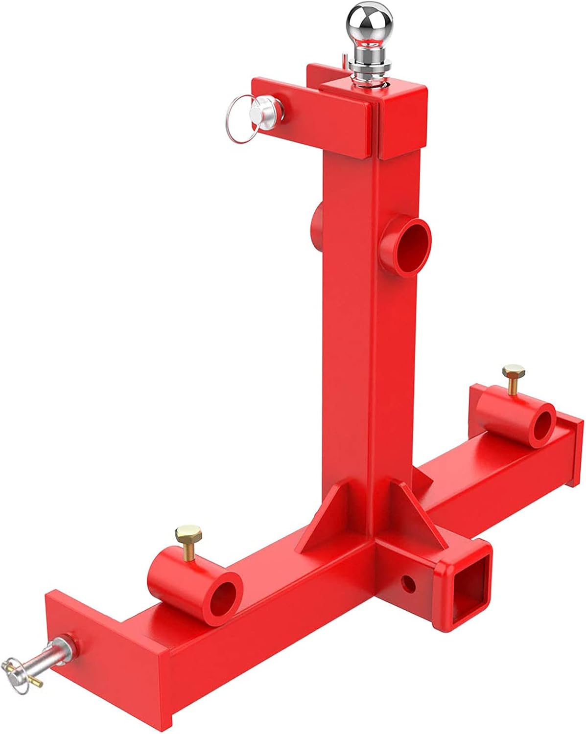 Sulythw 3 Point Trailer Hitch with 2" Receivers for Category 1 Tractors 3000lbs Capacity with Trailer Ball Gooseneck Drawbar Receivers