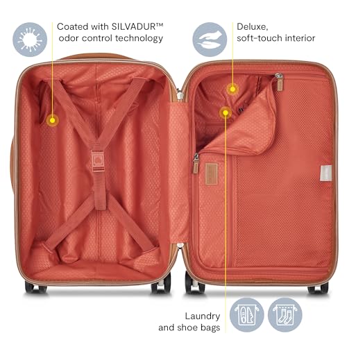 DELSEY PARIS Chatelet Air 2.0 Hardside Luggage with Spinner Wheels, Angora, Checked-Large 28 Inch