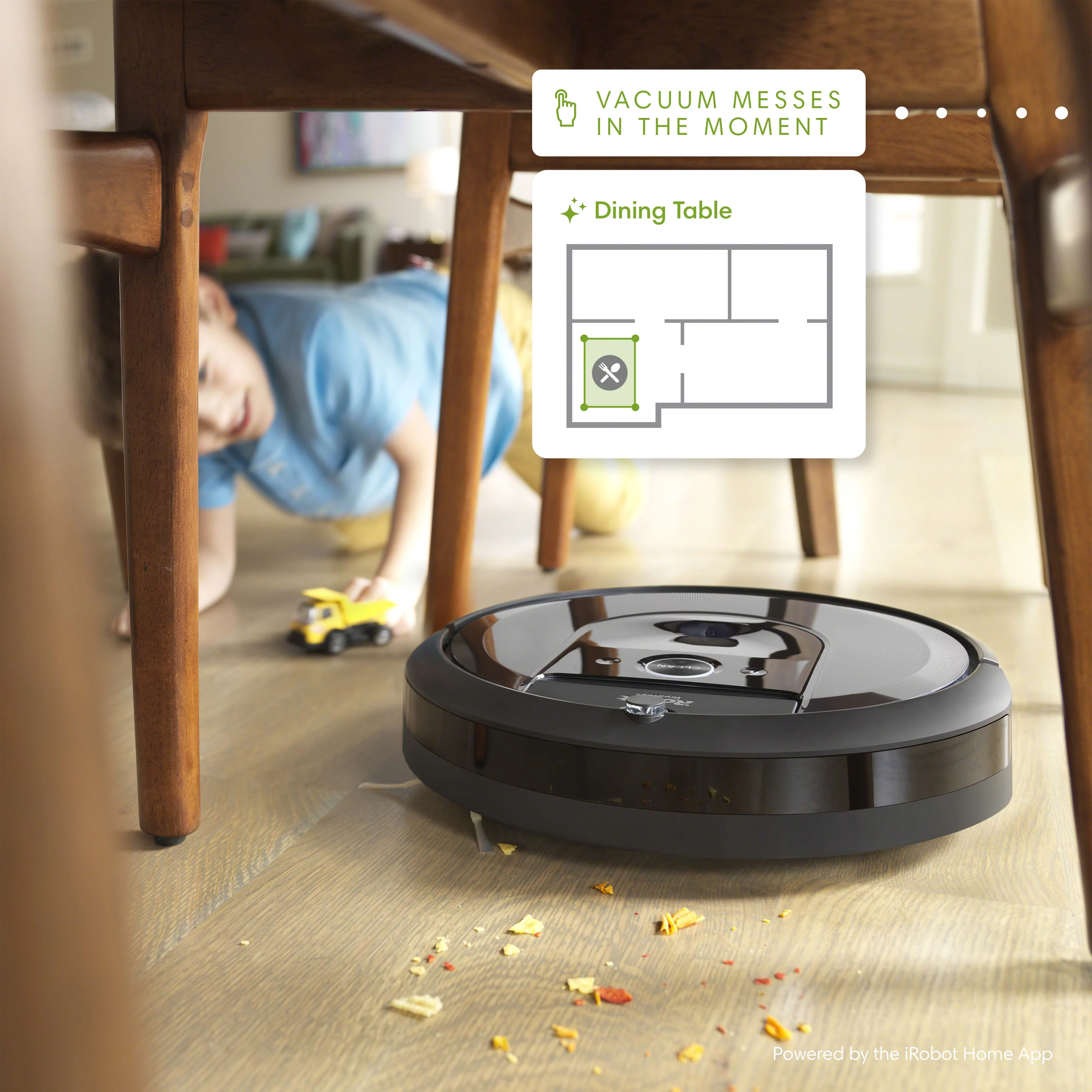 iRobot Roomba i7 (7150) Robot Vacuum- Wi-Fi Connected, Smart Mapping, Works with Google Home, Ideal for Pet Hair, Carpets, Hard Floors