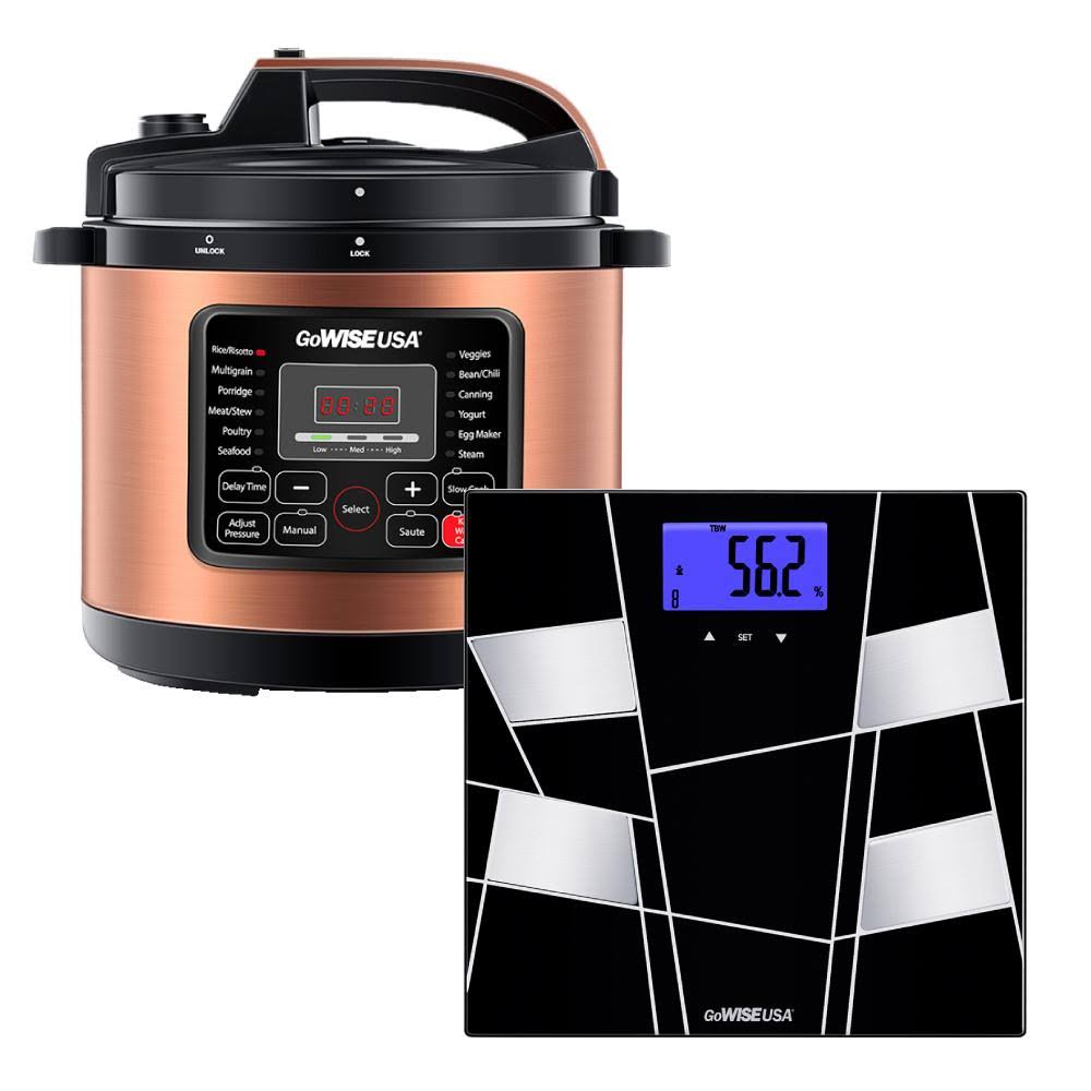 GoWISE USA Electric Pressure Cooker/12.5 qt/Copper
