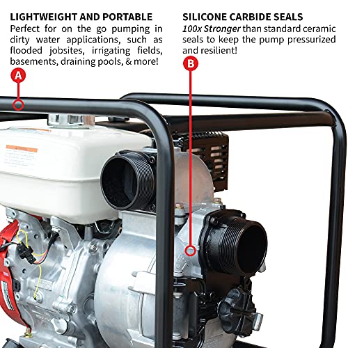 Tomahawk Power TW3 Gas 3" Semi Trash Water Pump