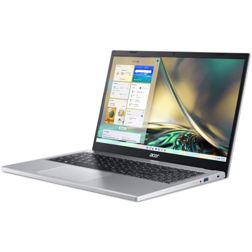 acer 2023 Laptop | Aspire | 15.6" 1920 x 1080 Touchscreen IPS | AMD Ryzen 3 7320U 4-Core | 8GB LPDDR5 | 256GB SSD | Windows 11 Home | Wi-Fi 6 - Bluetooth 5.1-720p HD Camera - Pure Silver