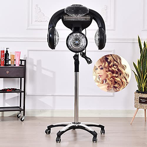 Professional Wall-Mount Standing Hair Dryer with LCD Display, 1250w Perm Color Processor Dryer Hair Hood Dryer Hair Salon Equipment