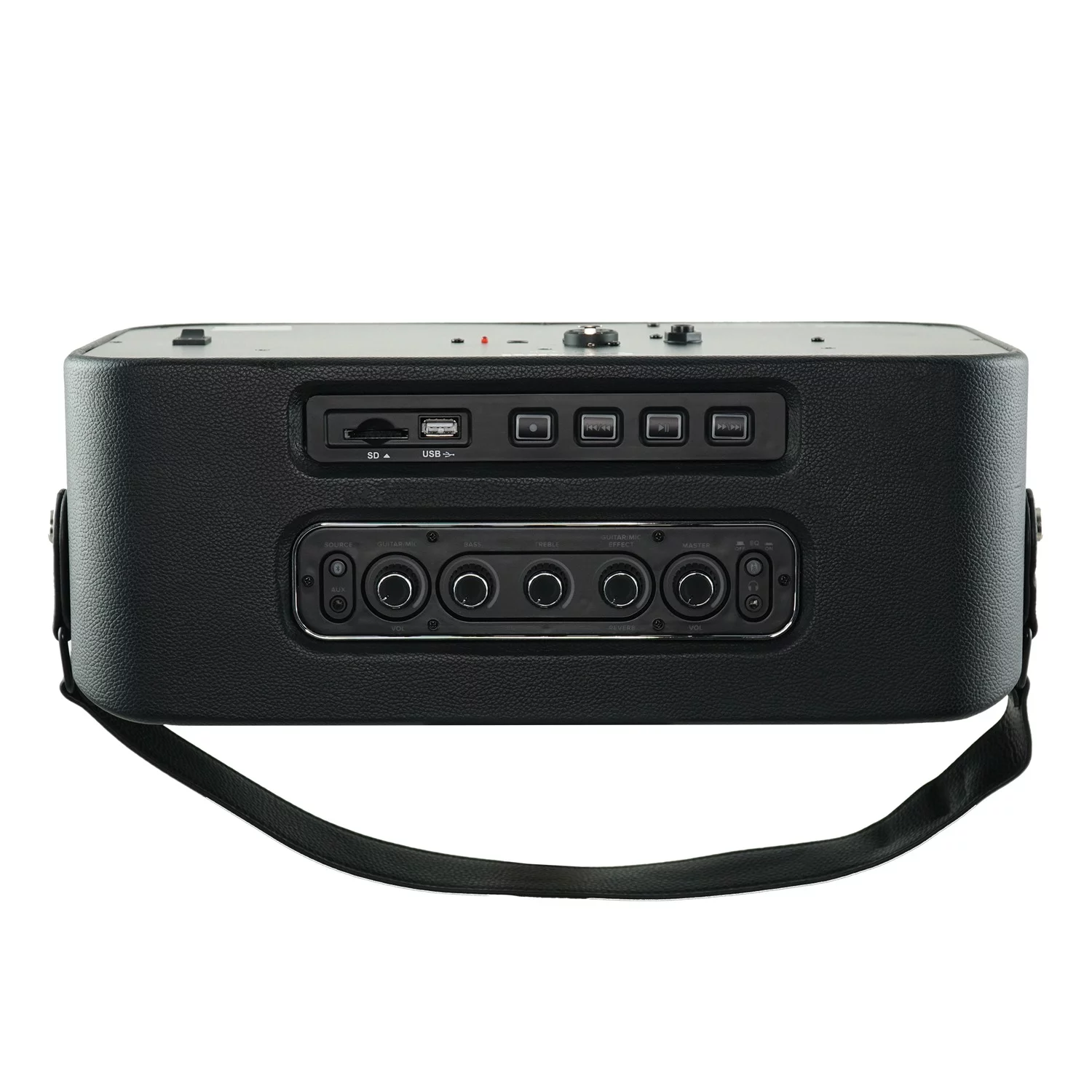 Gemini GTR-400 Portable Bluetooth Speaker (90 Watts, Guitar and Microphone Inputs, USB Record and Playback)