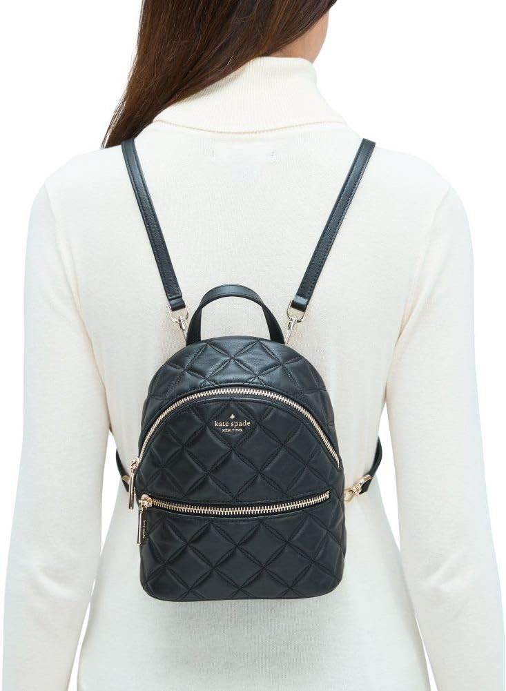 kate spade backpack for women Natalia convertible backpack handbag size mini, Black, Mini