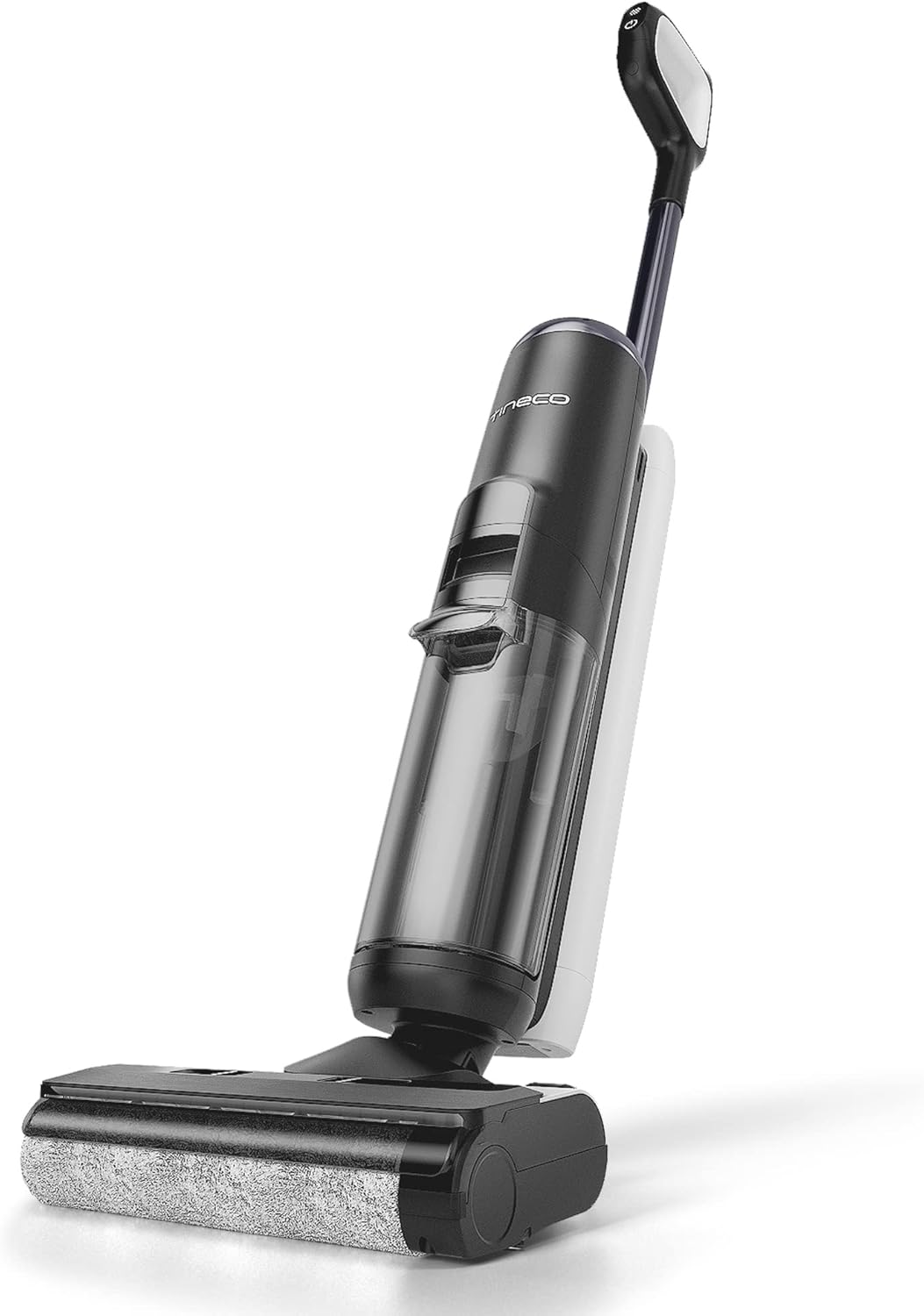 Tineco Floor ONE S5 Smart Cordless Wet Dry Vacuum Cleaner and Mop for Hard Floors, Digital Display, Long Run Time, Great for Sticky Messes and Pet Hair, Space-Saving Design, Blue