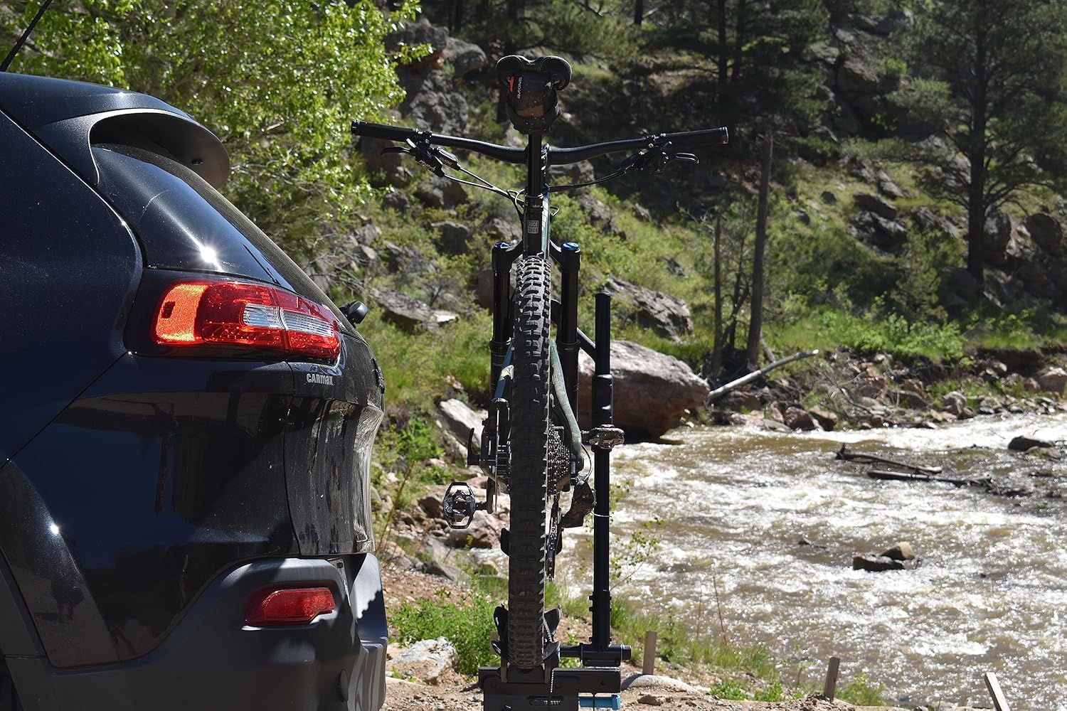 RockyMounts MonoRail Solo 1-Bike (2" &1.25") Expandable Platform Hitch Bicycle Rack