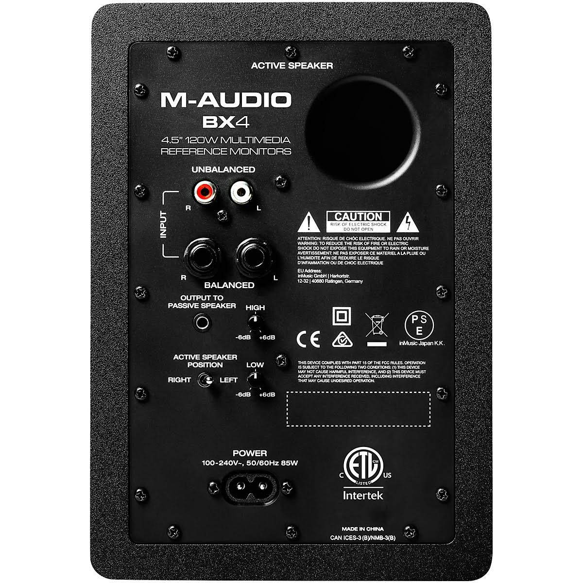 M-Audio BX4 Powered Reference Studio Monitors, Pair