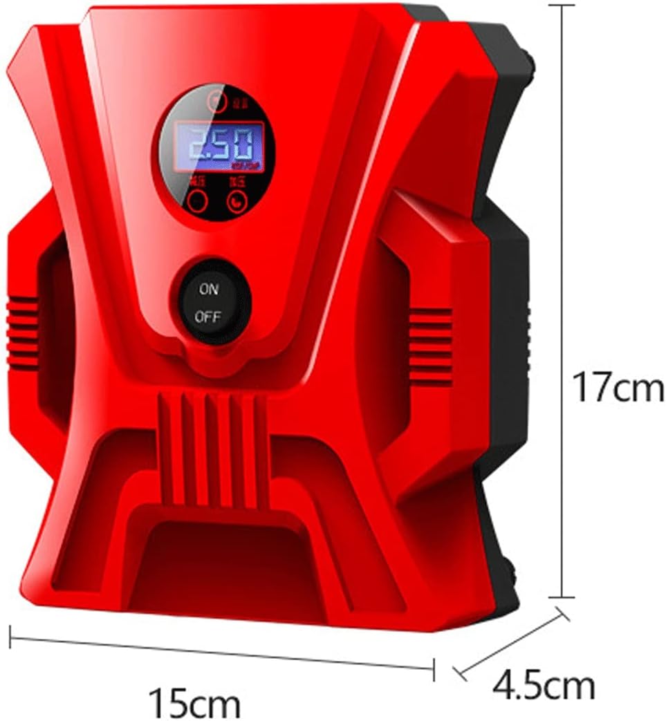 Tire Inflator Air Compressor Portable Electric Vehicle 12V Air Pump with Tool Box Suitable for a Variety of Product Inflation Purposes Tires Balls