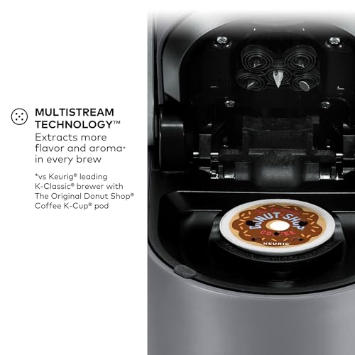 Keurig K-Supreme Single Serve K-Cup Pod Coffee Maker, MultiStream Technology, 4 Brew Sizes, 66oz Dual-Position Removable Reservoir, Black