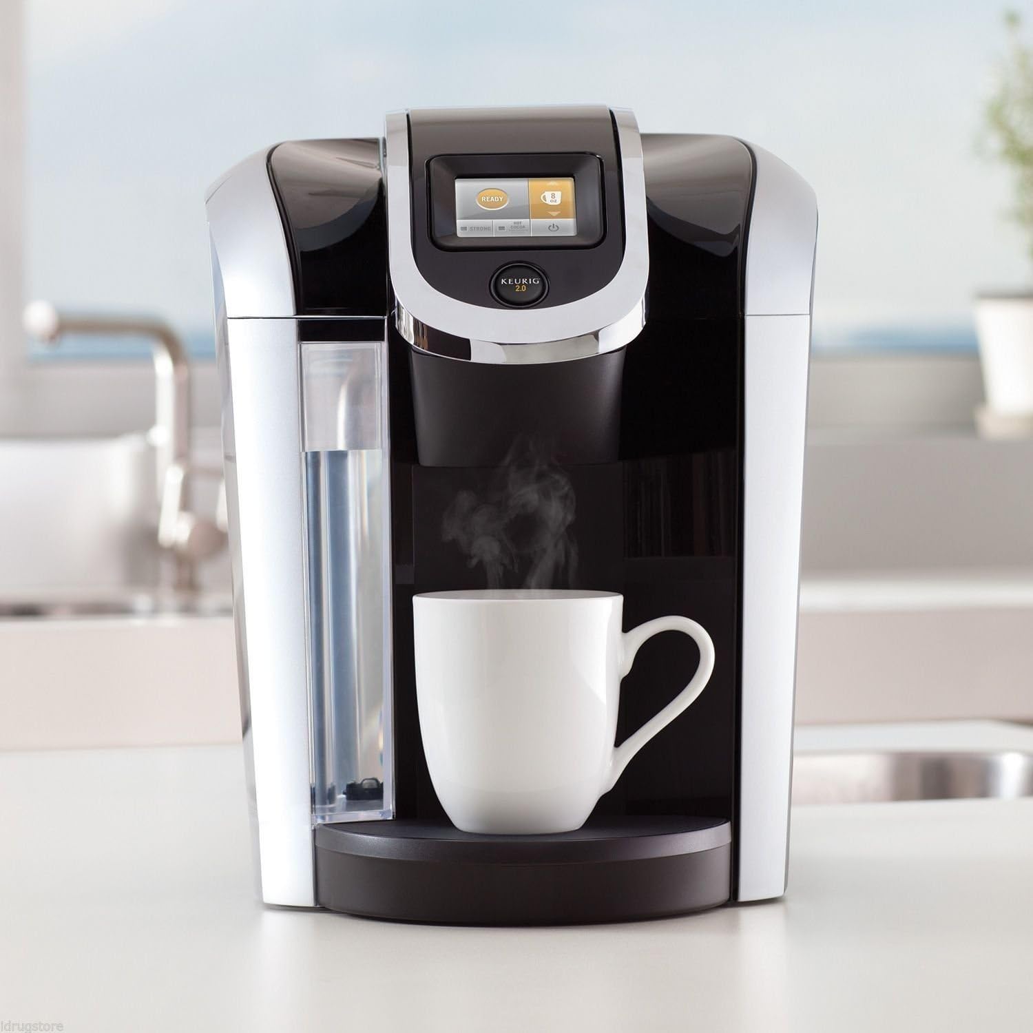 Keurig 2.0 K450 K-cup Machine & K-carafe Coffee Maker Brewer | White Coffee Everyday