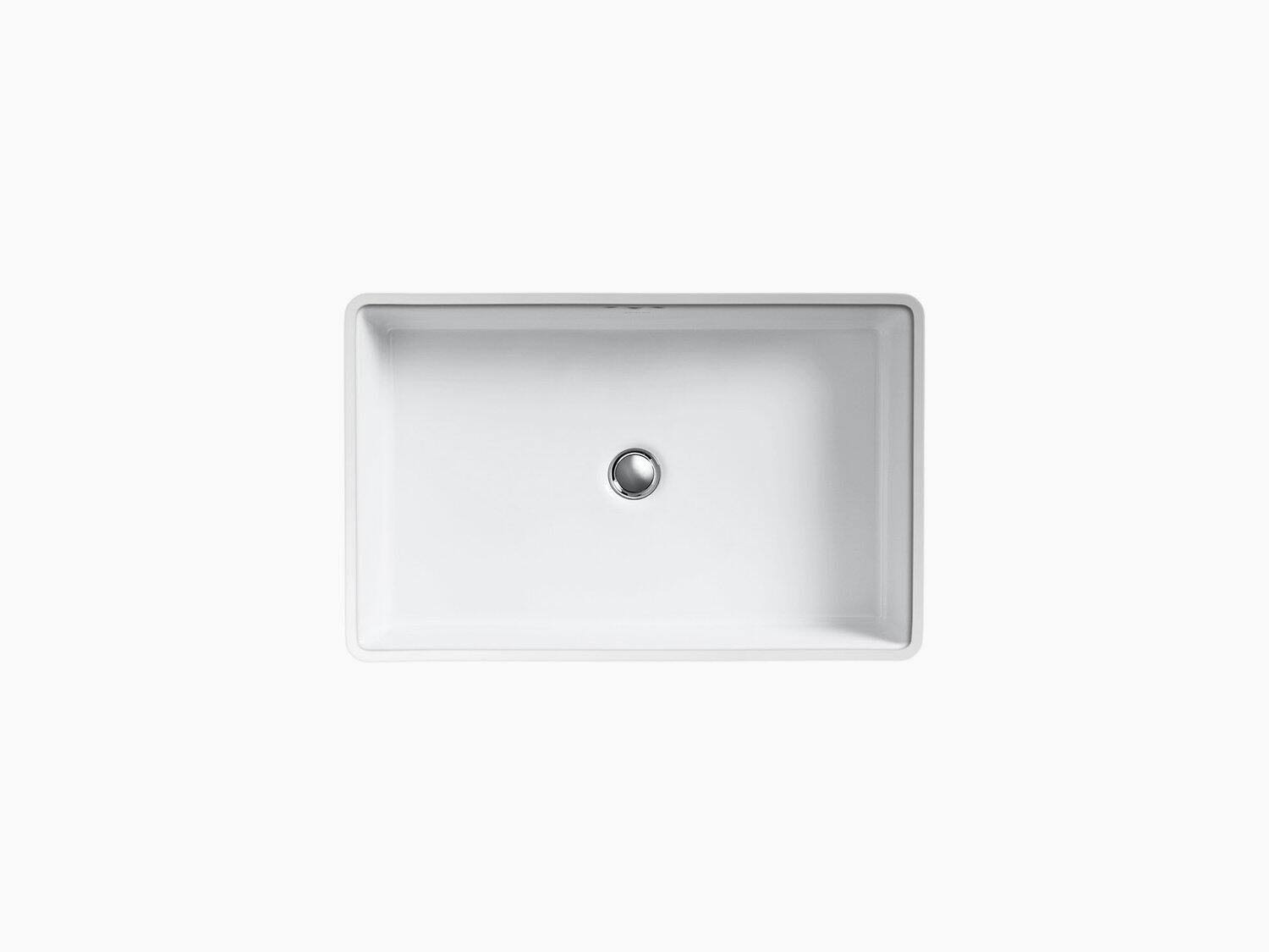 KOHLER Kathryn Vitreous China Undermount Bathroom Sink with Glazed Underside