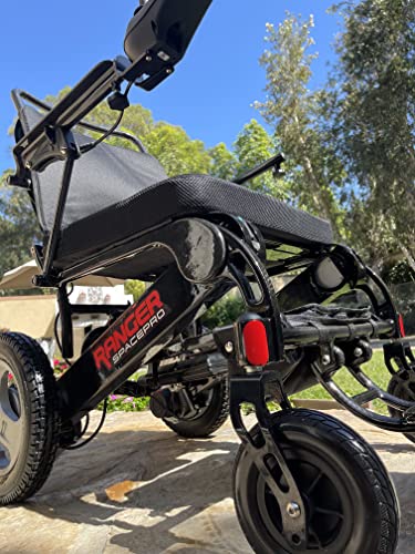 Porto Mobility 2024 Ranger SpacePro Carbon Fiber Lightweight Foldable Next Generation Electric Wheelchair (Carbon, Standard)