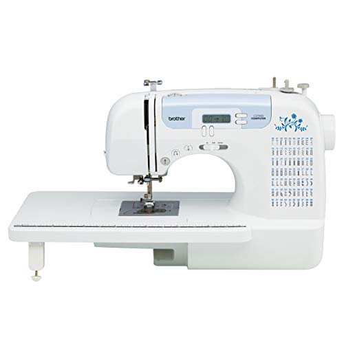 Brother CS7000X Computerized Sewing and Quilting Machine, 70 Built-in Stitches, LCD Display, Wide Table, 10 Included Feet, White