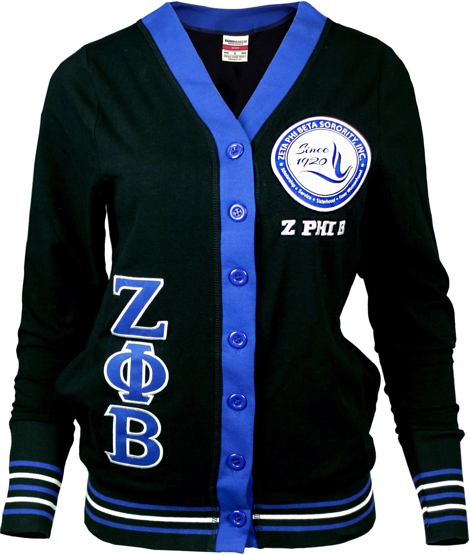 Zeta Phi Beta Divine 9 S6 Light Weight Ladies Cardigan [Royal Blue - S]