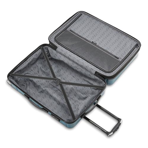 Samsonite Omni 2 Hardside Expandable Luggage with Spinner Wheels, 2-Piece Set (19/24), Lagoon Blue