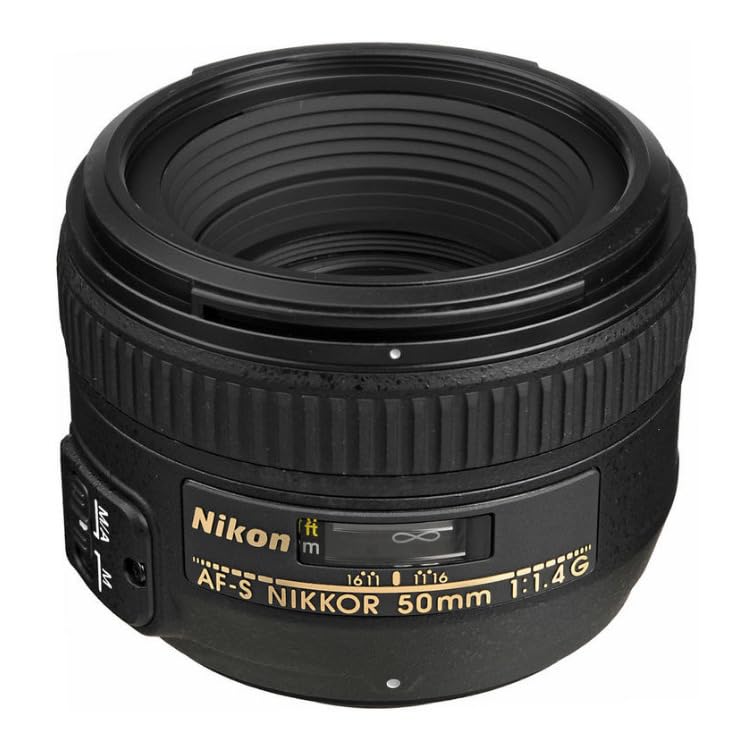 Nikon AF-S FX NIKKOR 50mm f/1.4G Lens with Auto Focus for Nikon DSLR Cameras