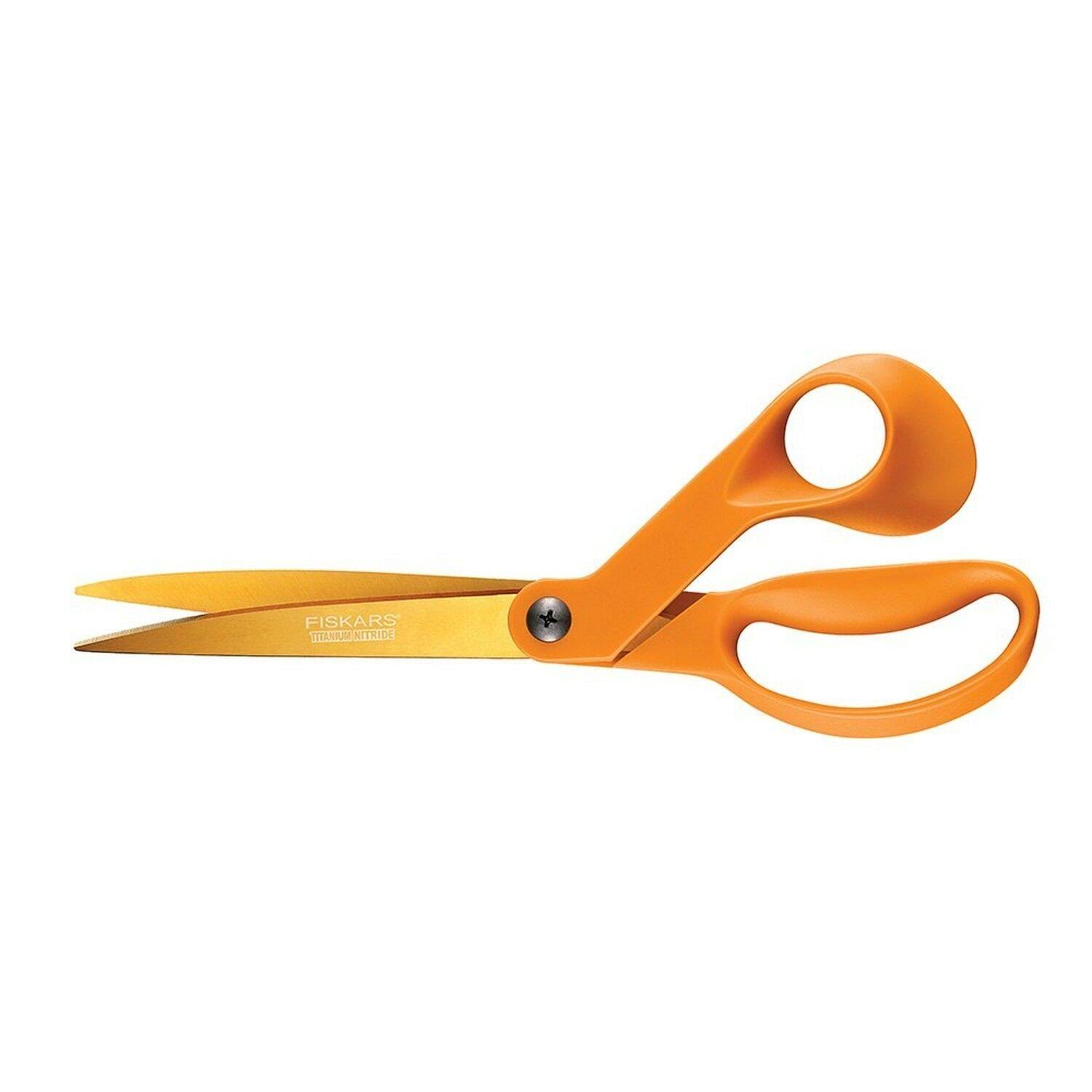 Fiskars 9 inch Serrated Titanium Nitride Shop Shears (12-96536984)