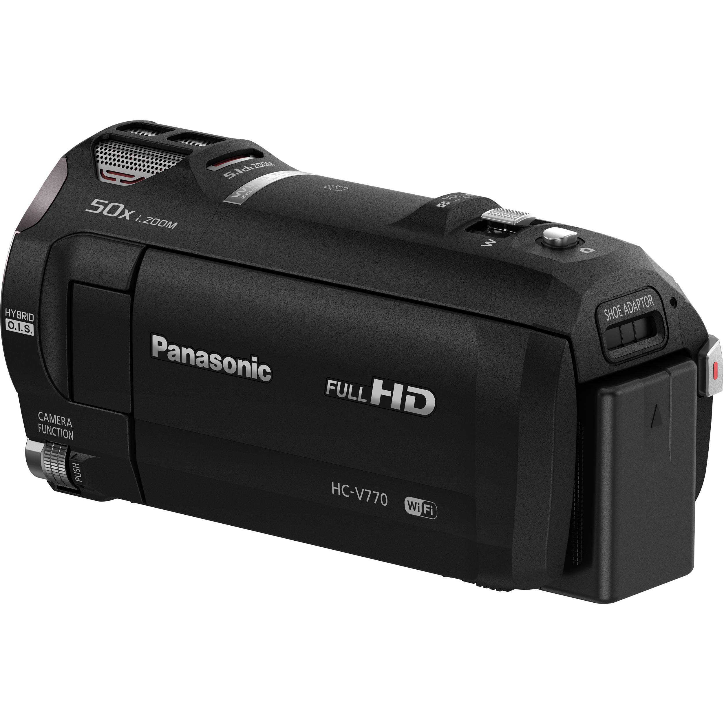 Panasonic HC-V770 12.76 MP Camcorder - 1080p - Black