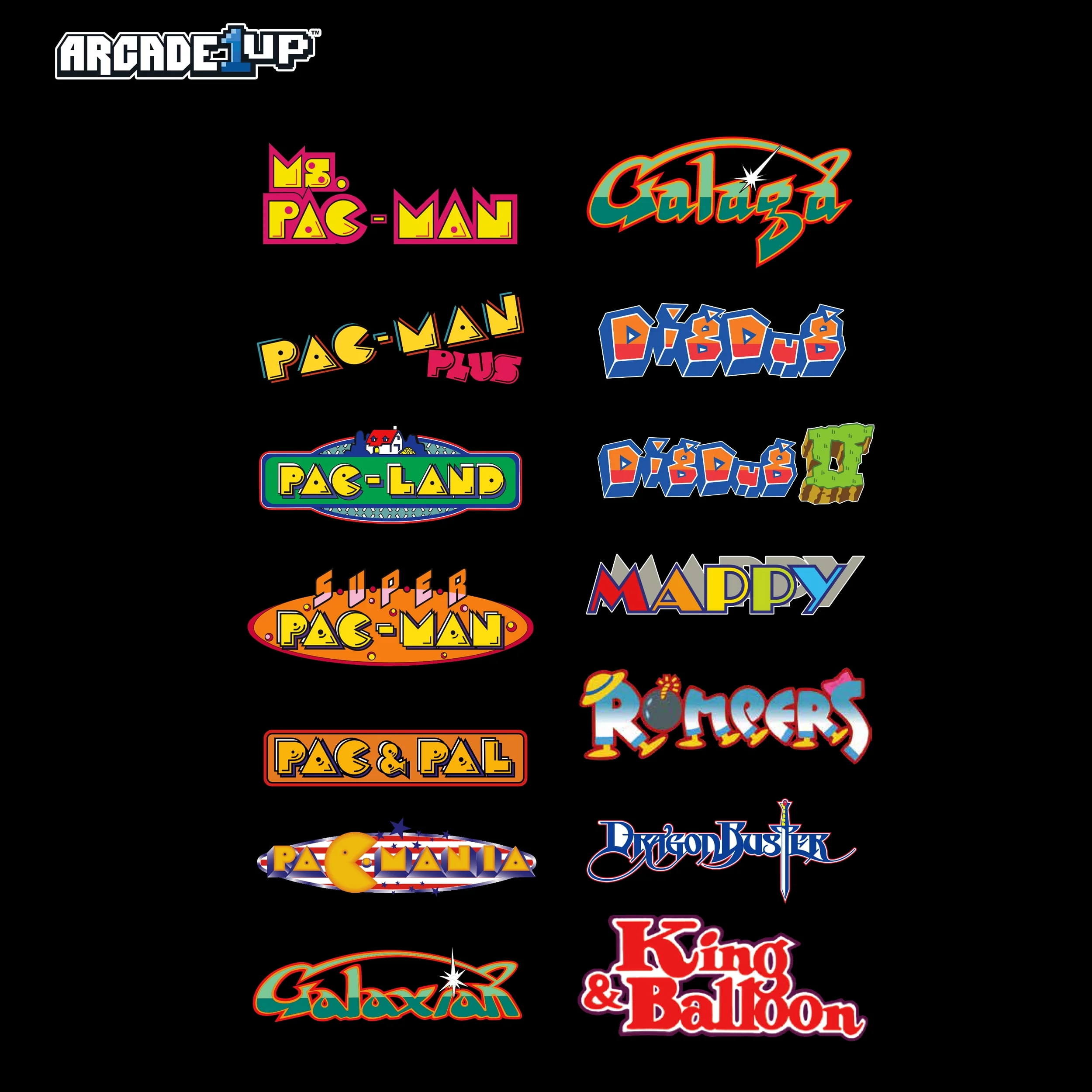 Arcade1Up Ms. PAC-MAN Classic Arcade Game, built for your home, 4-foot-tall stand-up cabinet, 14 classic games, and 17-inch screen