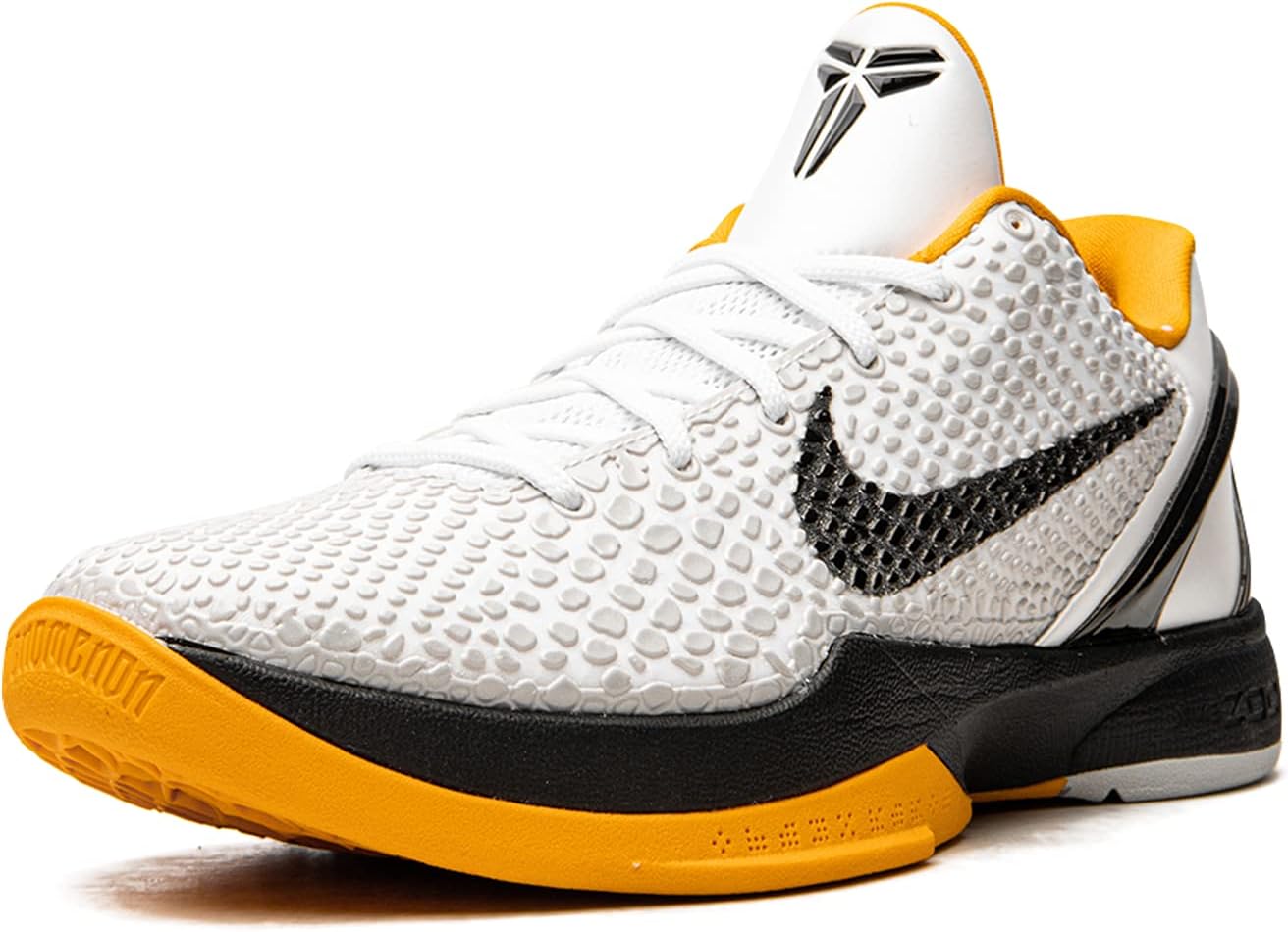 Nike Men's Zoom Kobe 6 Protro White Del Sol 2021", White/Neutral Grey/Del Sol/Bla, 8.5