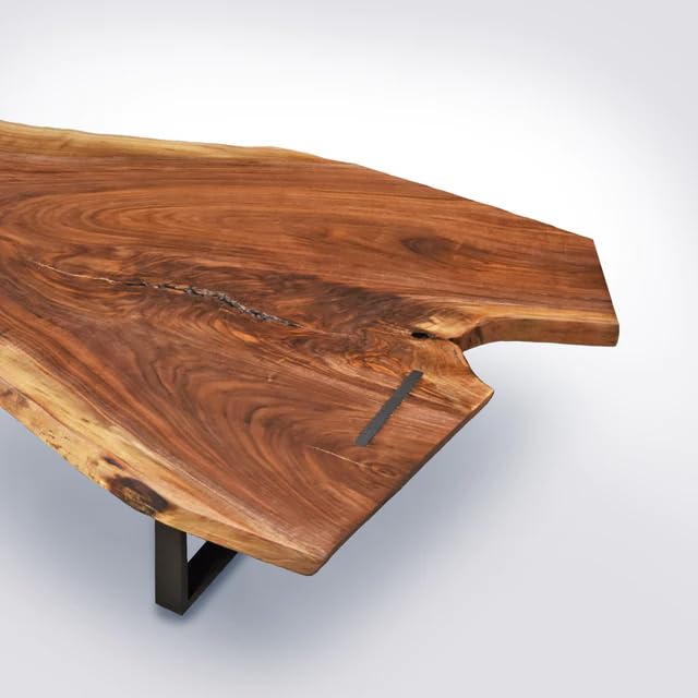 Custom Natural Wood Live Edge Dining Table Wooden Dining Table Coffee Table Bar Counter Table Living Room Table Wall Art Side/End Table Conference Table Home Decor (30" Inches Tall, 108 x 36 Inches)