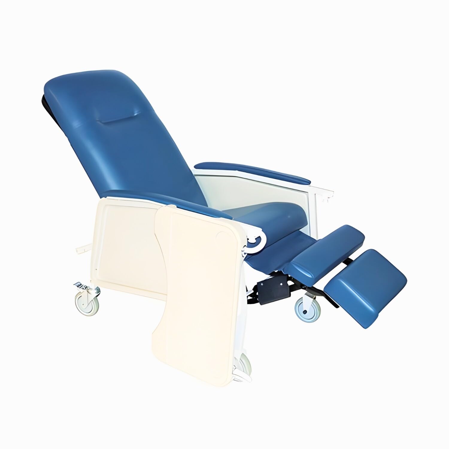 Medacure Reclining Geri Chair - Bariatric Options, 3 Positions, Retractable Lock Bar, Large Tray, 500 Lbs Weight Capacity, Dimensions - 47.5" H x 32" W x 41.5" D - GC500
